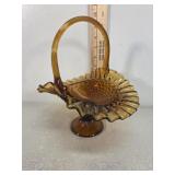 Fenton? Amber brides basket hobnail ruffled