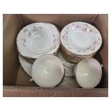 Pope glasser gold trimmed china dishes