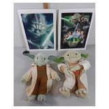 Star Wars Yoda backpack & doll & puzzle pictures