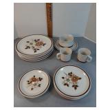 Vtg dishes Pleasant Grove Woodhaven Collection