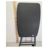 Black folding table