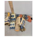 Vintage bulbs and boxes