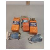 2 NOS Mantles and empty wick box