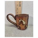 Leather horse cozy