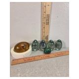 Glass eggs, Murano+