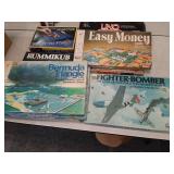 Vtg board games: Bermuda triangle,  FighterBomber