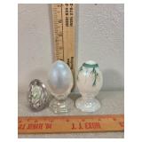 glass art eggs, painted+