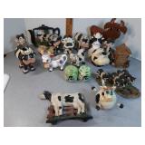 Elsie the purple cow creamer & other cow decor