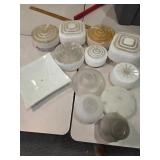 Mid century glass covers and lights