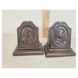 Wooden book ends, Mark Twain?