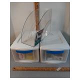 Storage organizers and contents