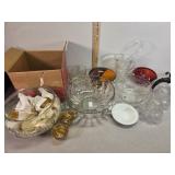 Assorted glassware