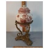 Antique Reflections lidded porcelain jar and