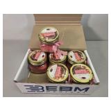 Strawberry short cake, 6 candles,