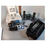 Speaker phone, Panasonic portable phone , bag
