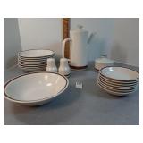 Woodhaven dishes,: bowls, s & p ,tea pot +