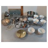 ceramic butter warmers,  bowls +
