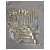 International gold tone silverware new