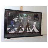 > Framed Beatles Abbey road poster