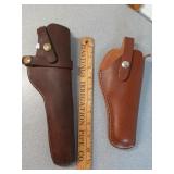 Leather pistol holsters: Hunter