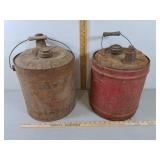 2- 5 Gal Metal Cans