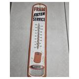 Fram Filter 39' thermometer Gas & Oil antique