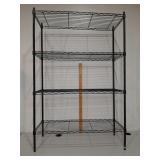 >Metal shelves 54" x 36" x 14"