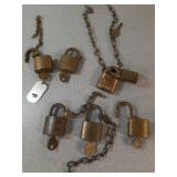 Vtg padlocks w/ keys