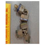 Master padlocks w/ keys