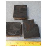 printing blocks: duck, Goose & +