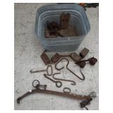 Galvanized washtub & more