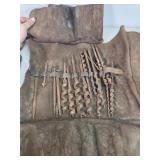 Leather auger set with case