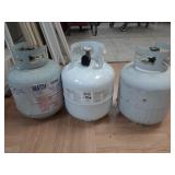 > 3- propane tanks w/ contents