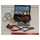 Metal tool box & electric supplies