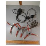Vtg headphones, handheld Mike &