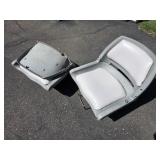 Swivel Jon Boat seats padded with adjustable