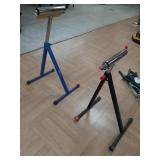> 2 adjustable steel roller stands