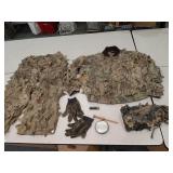 Camo pant XL & jacket 2XL & more