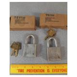American lock US padlocks w/ keys