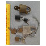 Padlocks w/ keys