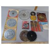 Assorted Types of Blades & Grinding Wheels