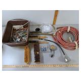 Air Hose, Compression Testers, Wire Brushes +