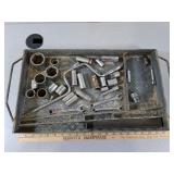 Assorted 3/8" & 1/2" Drive Sockets with Tray +