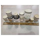 Glass jars some nesting