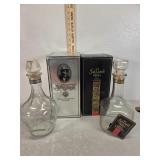 Jack Daniel's decanters with boxes