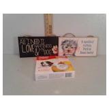 Dog home decor and paw print keepsake