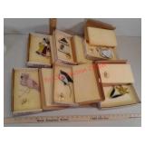 6 Tiffany stained glass window hangings