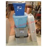 > 5 Sterilite storage totes