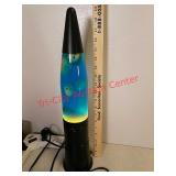 Blue lava lamp - tested and works