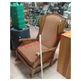 > Vintage wood rocking chair
